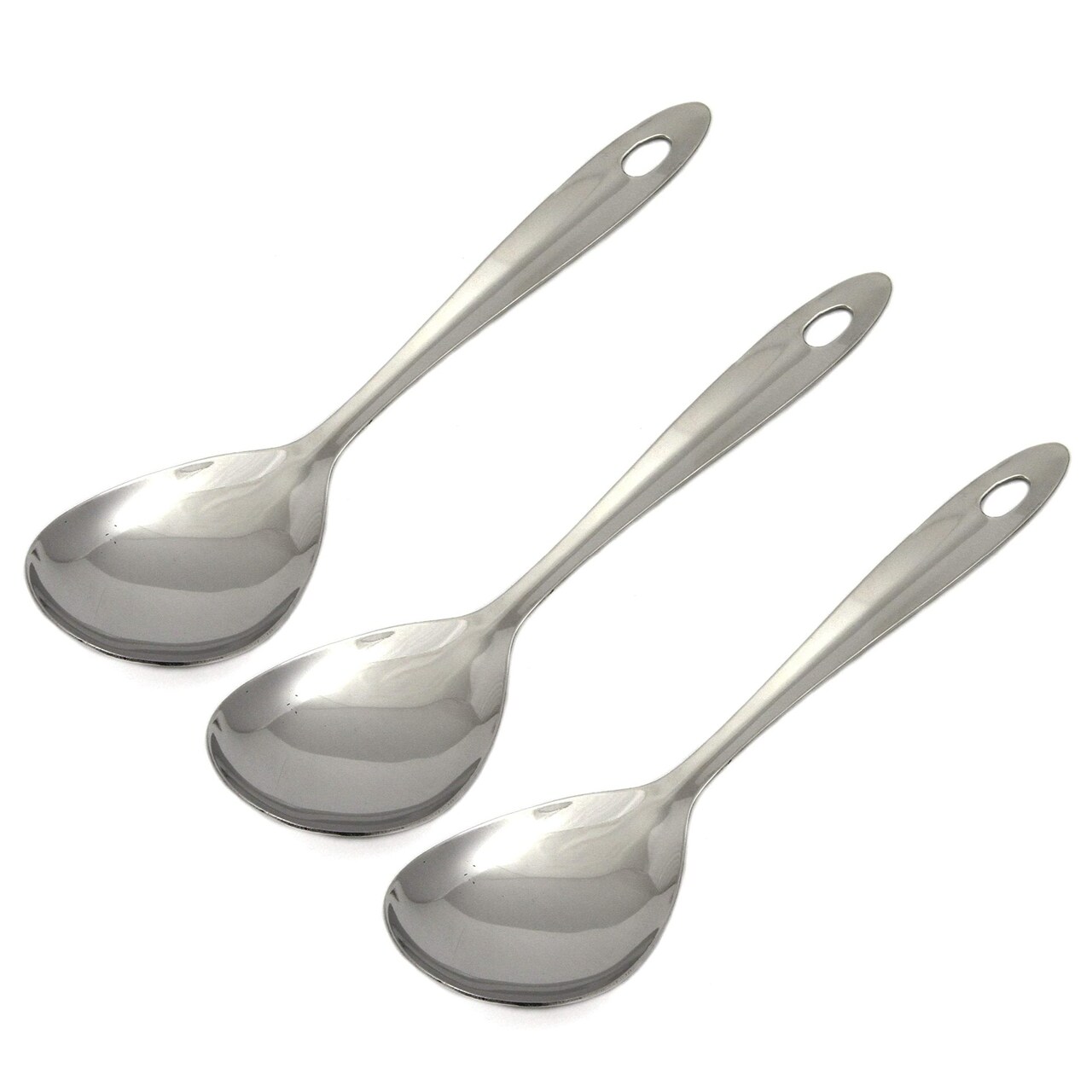 Chef Craft 9.5" Stainless Steel Basting / Serving Spoon with Sleek Mirror Finish